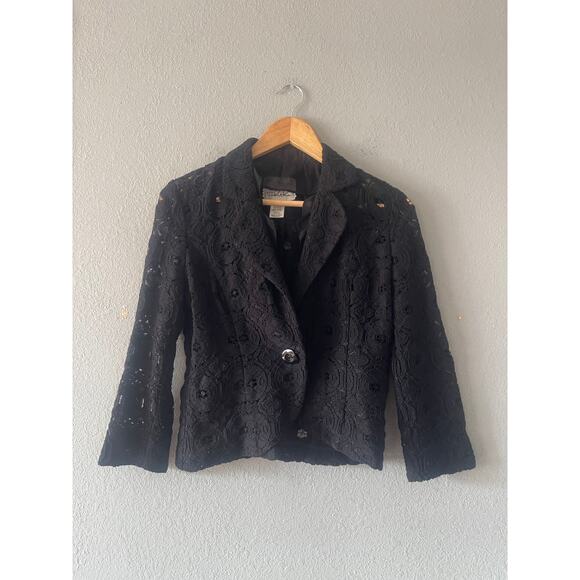 Anthropologie Tabitha Lace Ruffle Jacket - Picture 5 of 12